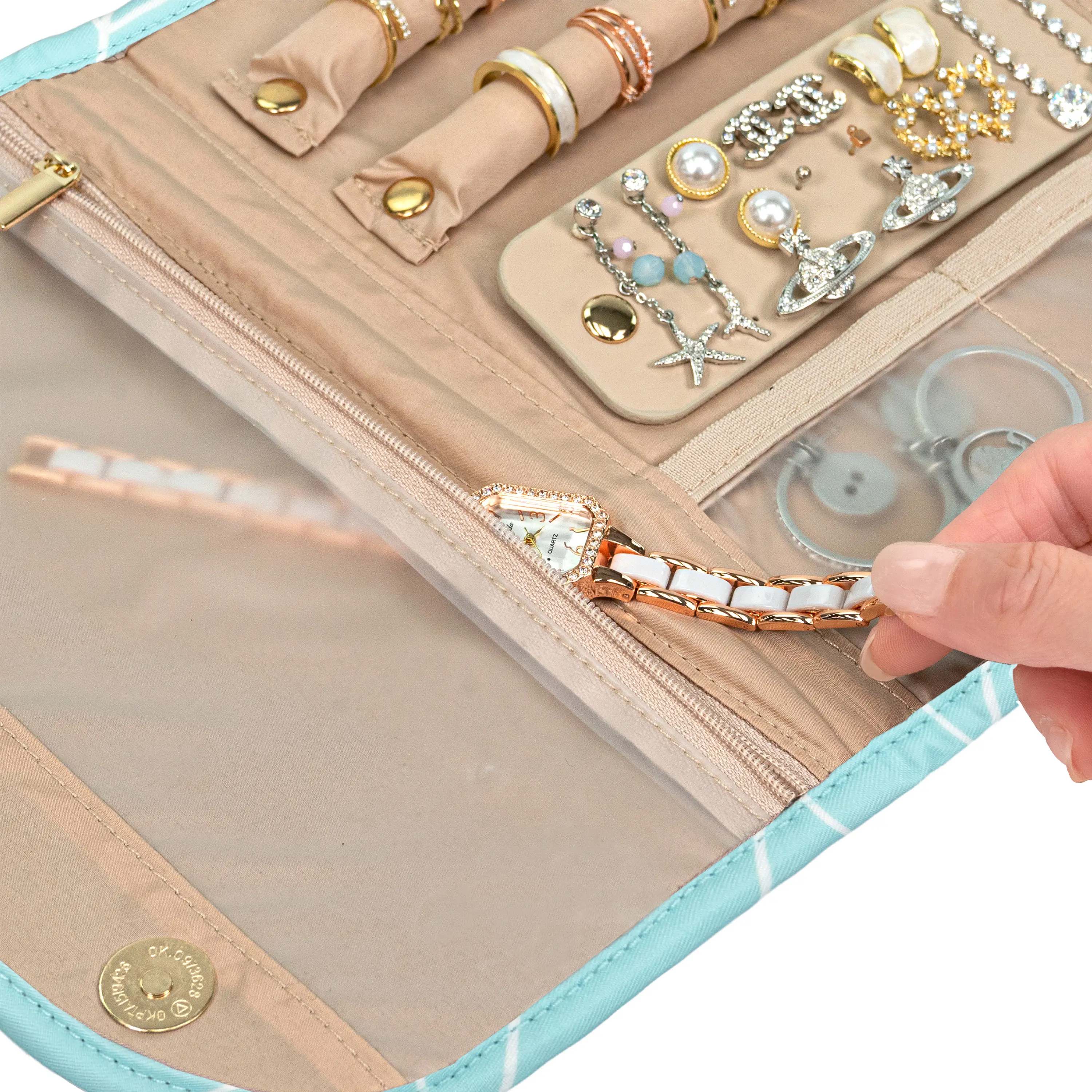 Travel Jewelry Case Organizer