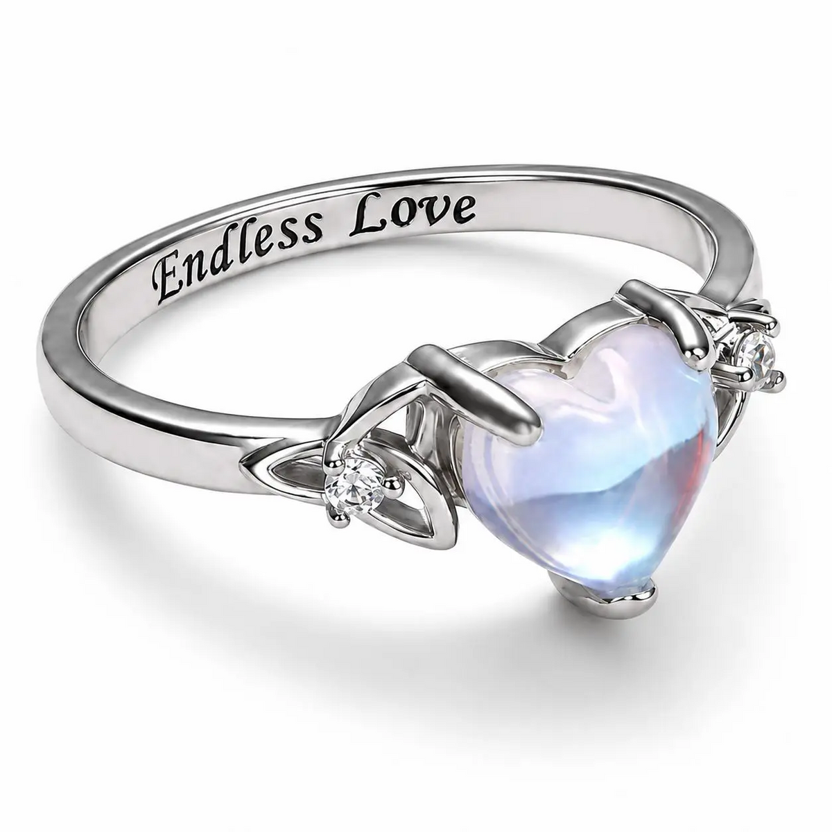 Heart Moonstone Ring