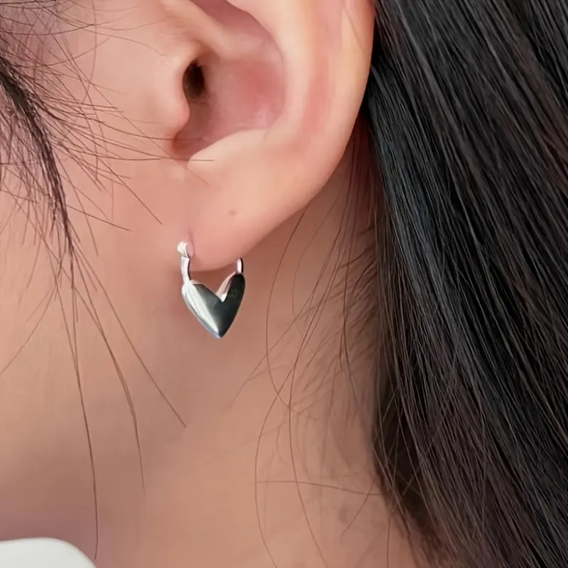 Heart Hoop Earrings