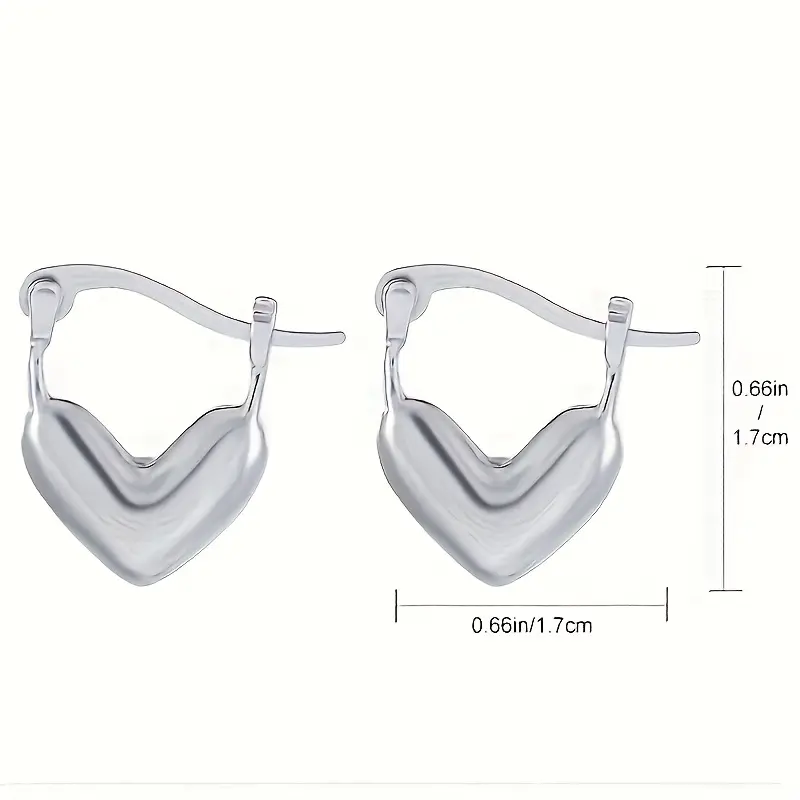 Heart Hoop Earrings