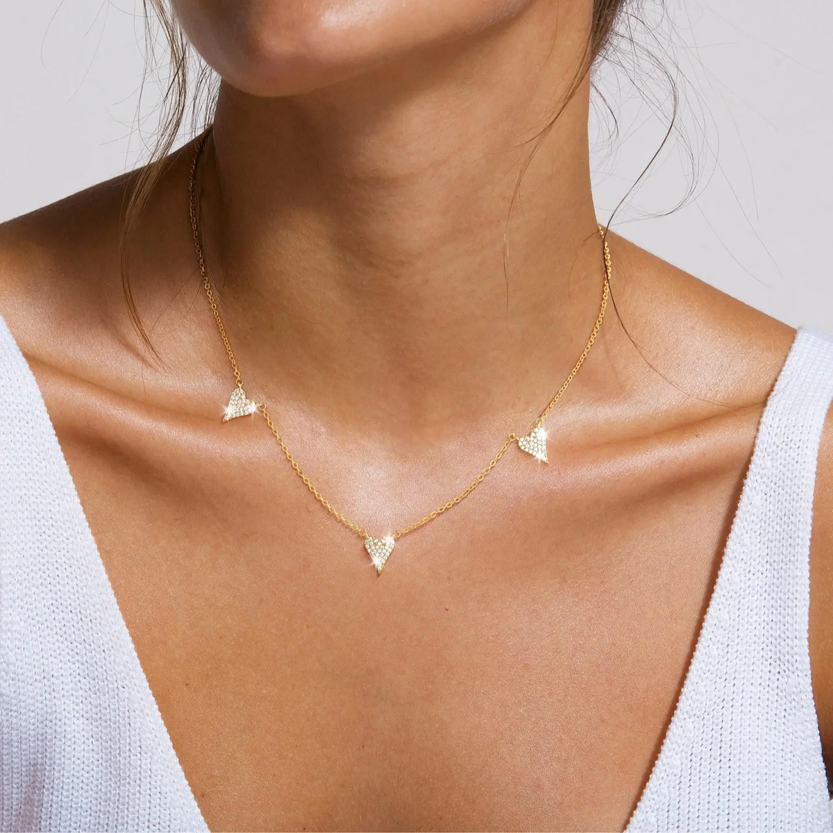 3 Heart Necklace