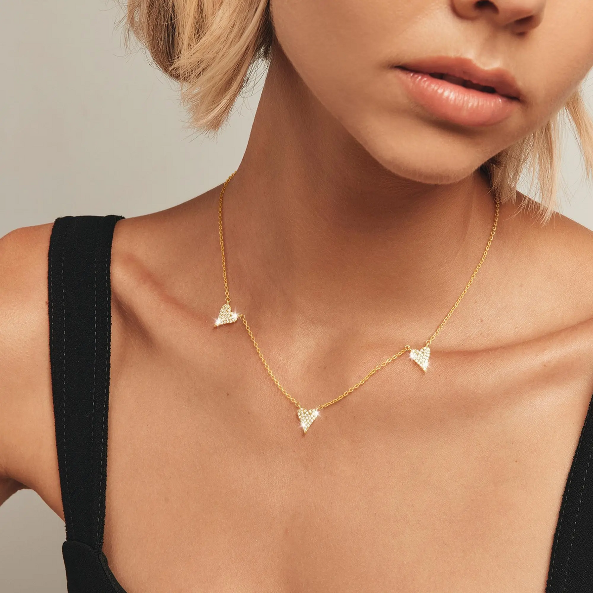 3 Heart Necklace