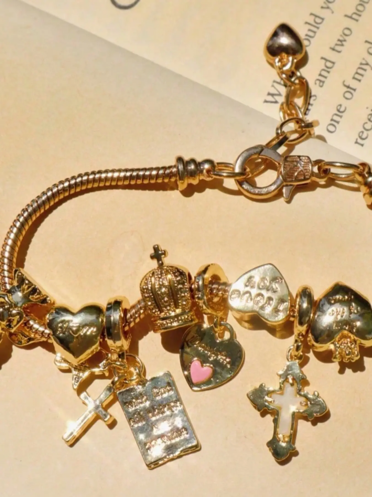 Cross Charm Bracelet