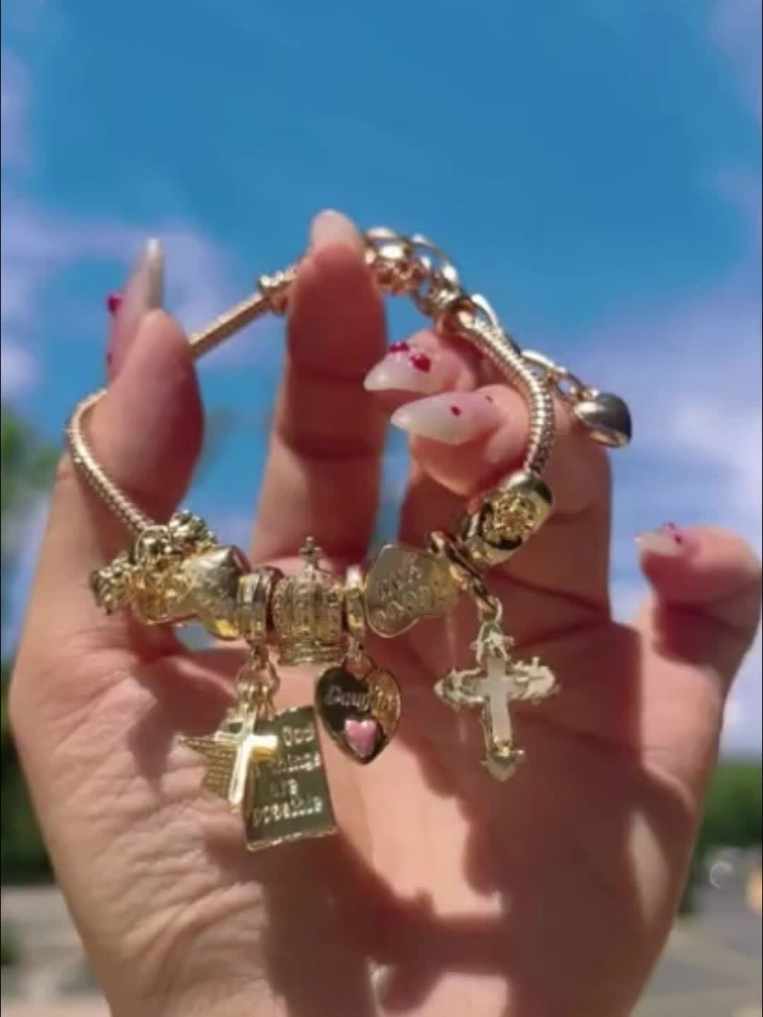 Cross Charm Bracelet