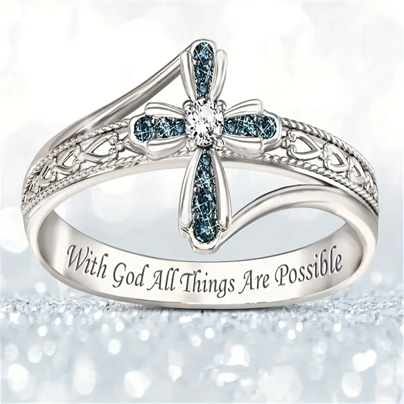 Cross Flower Ring