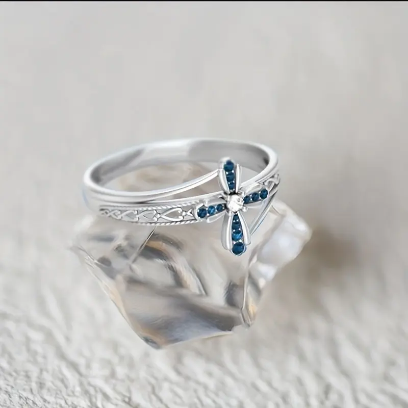 Cross Flower Ring