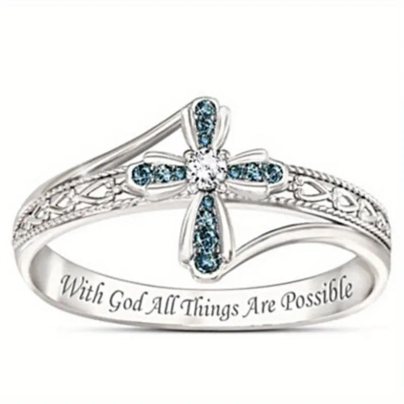 Cross Flower Ring
