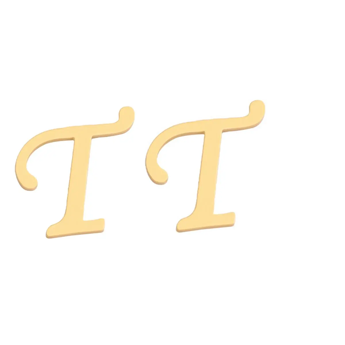Initial Stud Earrings