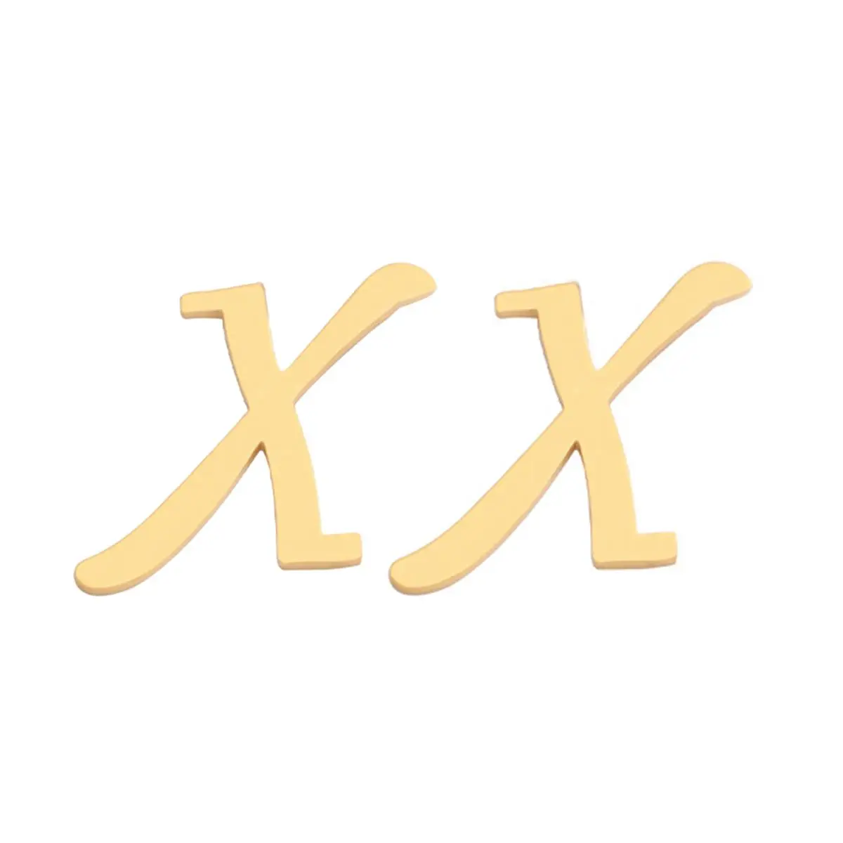 Initial Stud Earrings