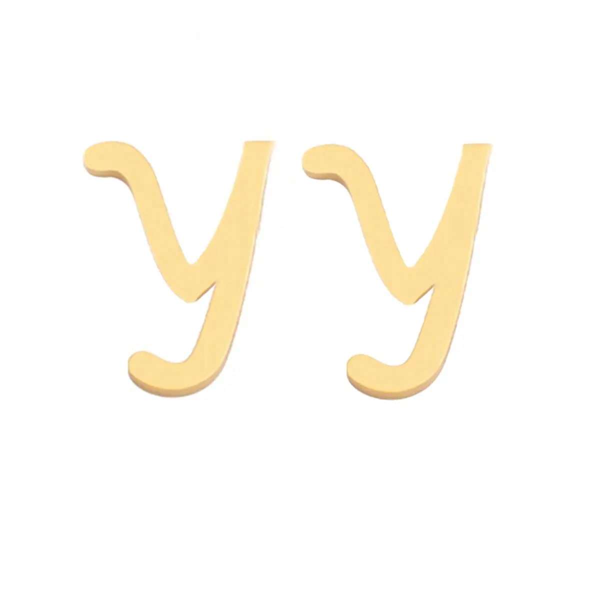 Initial Stud Earrings