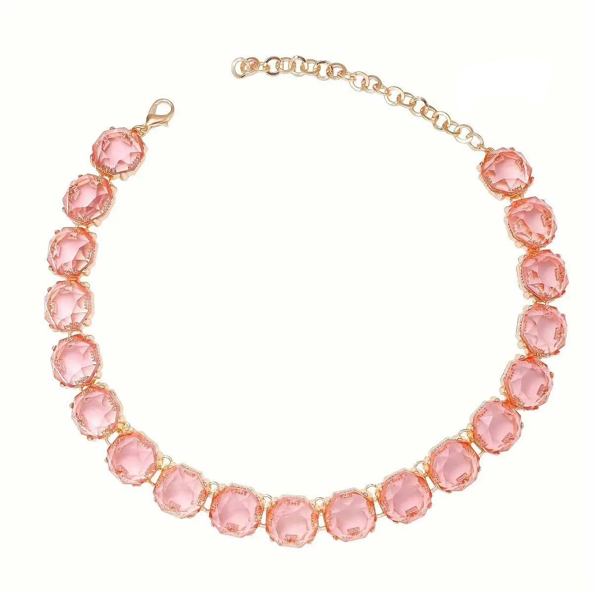 Multicolored Rainbow Crystal Necklace