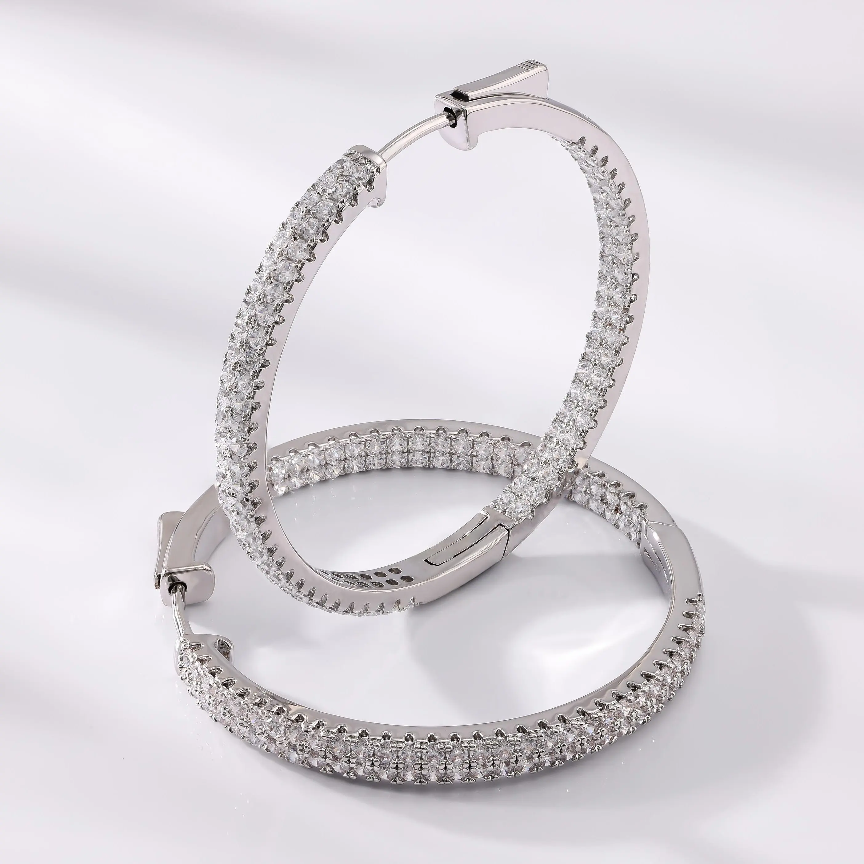 Inside Out Zirconia Earrings