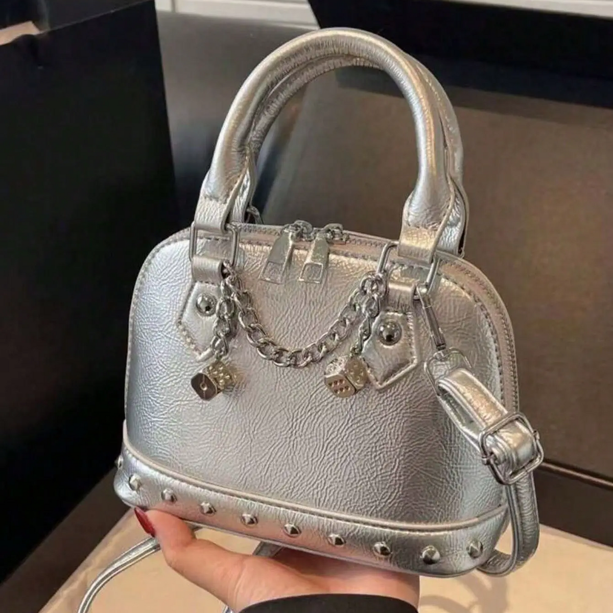 Rivet Chain Purse