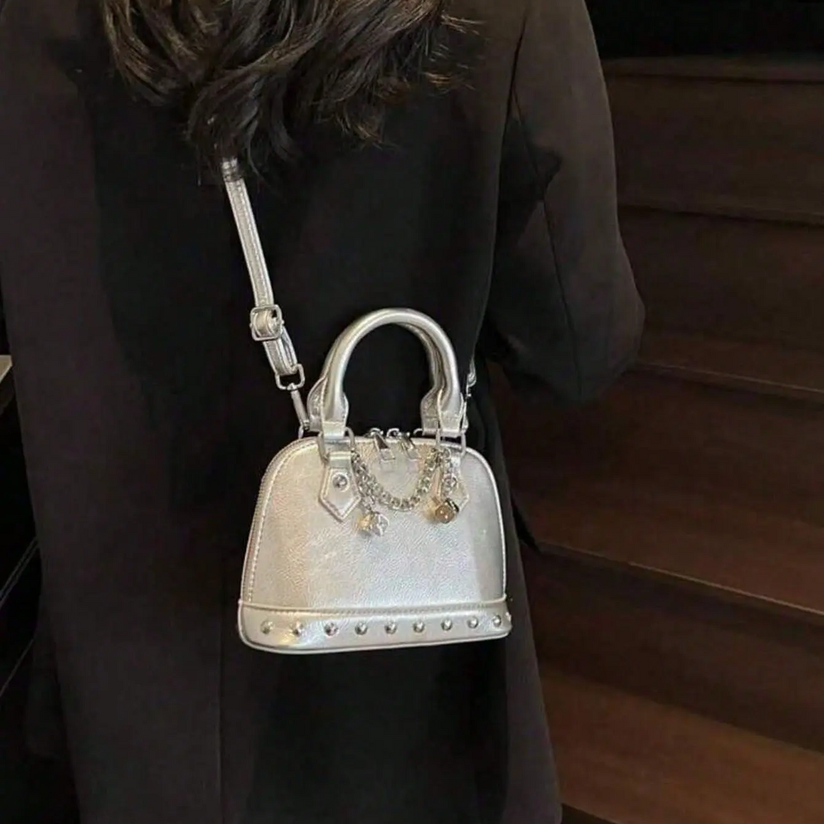 Rivet Chain Purse