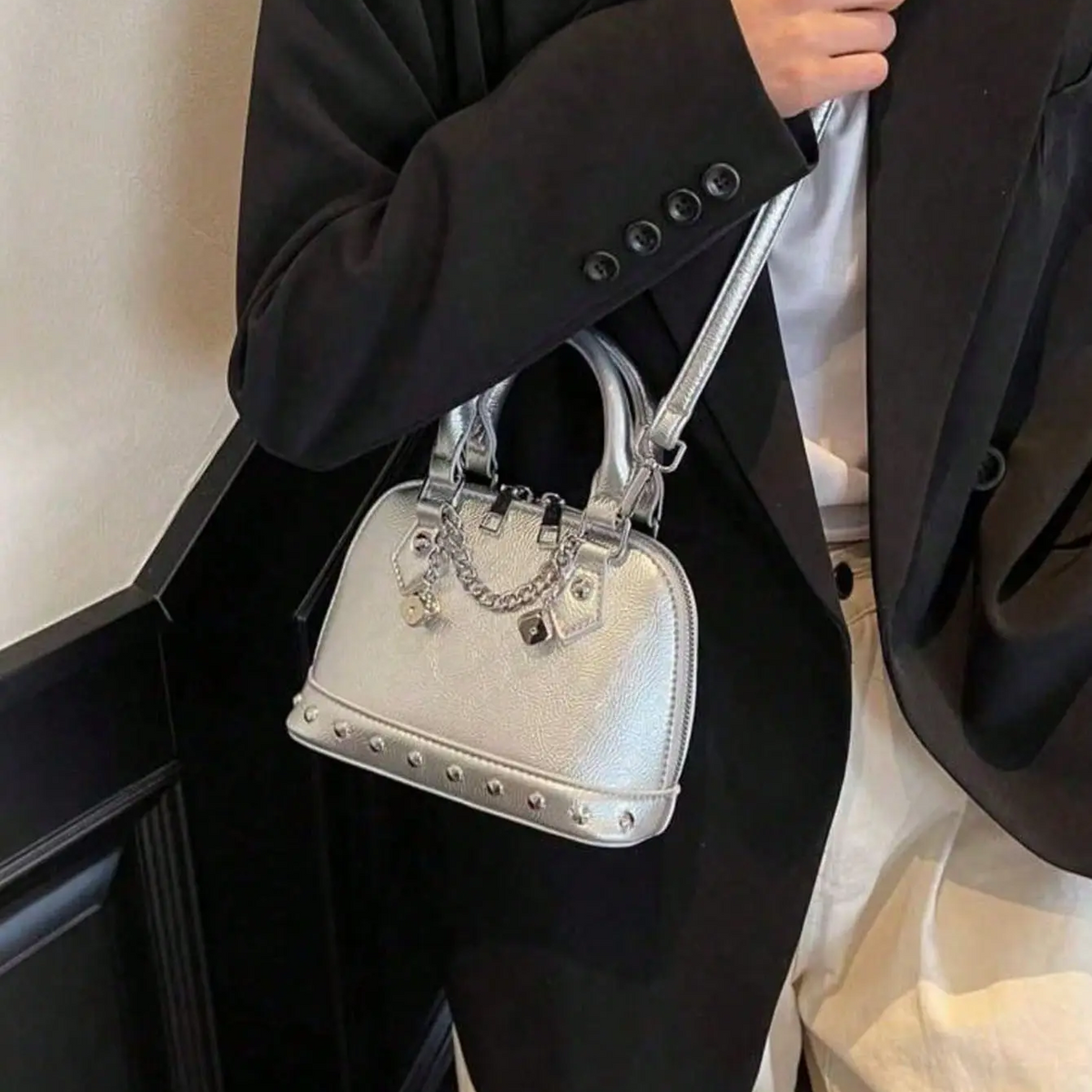 Rivet Chain Purse
