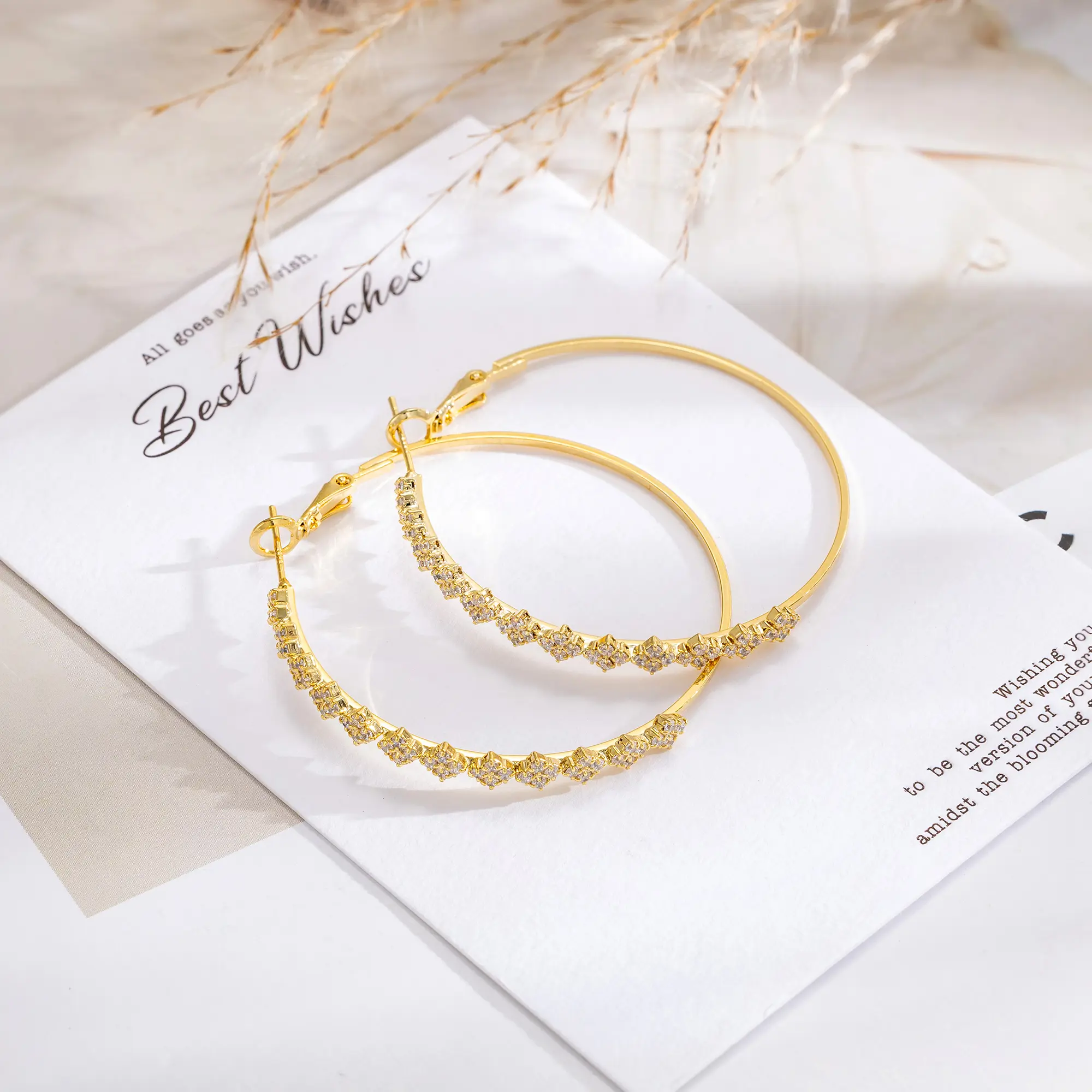 Half Floral Earrings