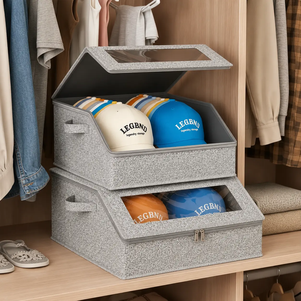 Stackable Hat Storage Box