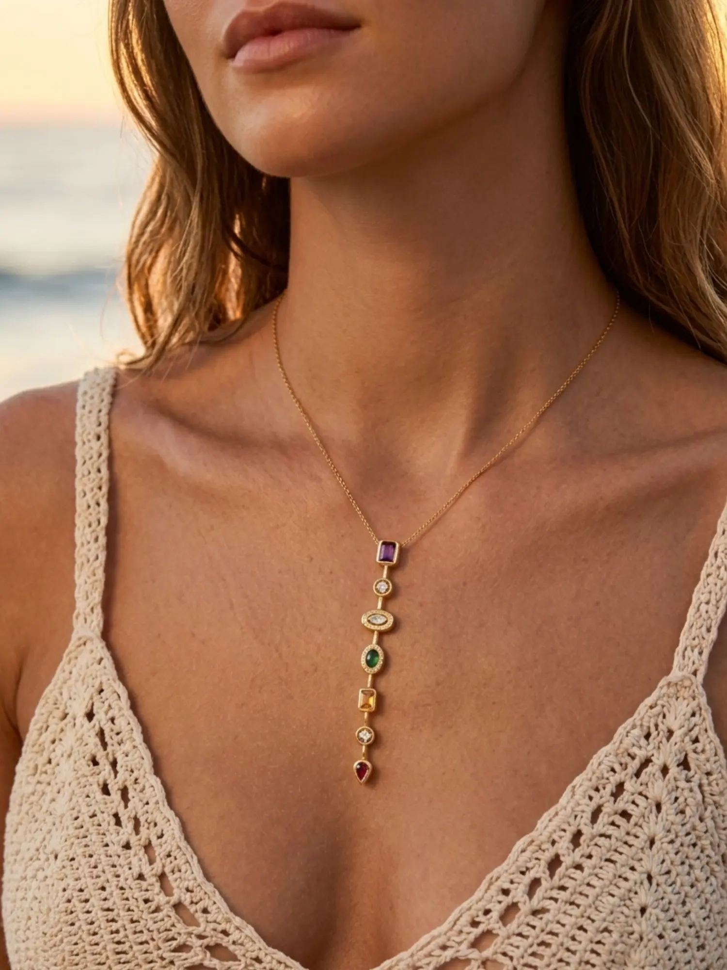 7 Chakra Stone Necklace