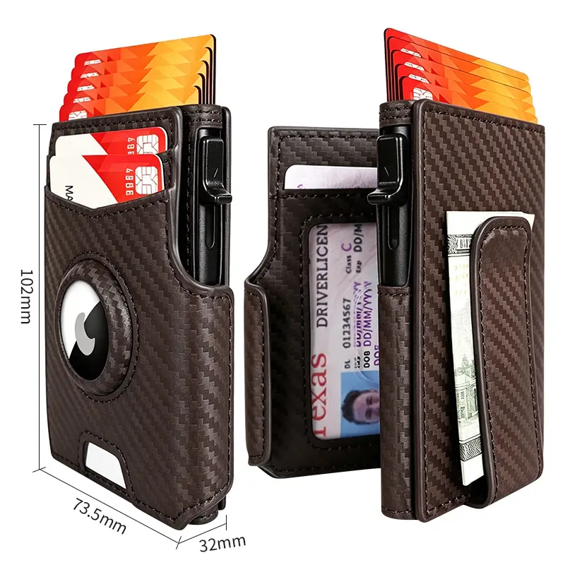 Slim Magnetic Flip Card Holder