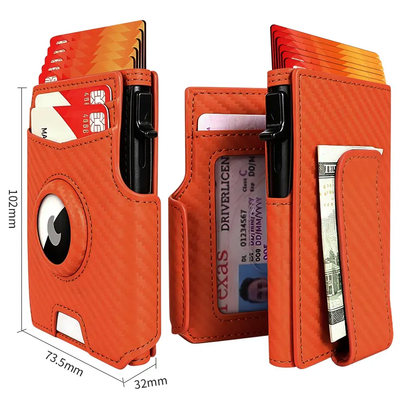 Slim Magnetic Flip Card Holder