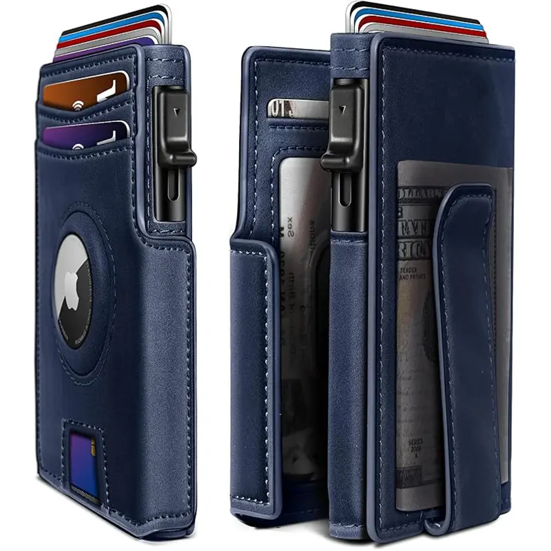 Slim Magnetic Flip Card Holder
