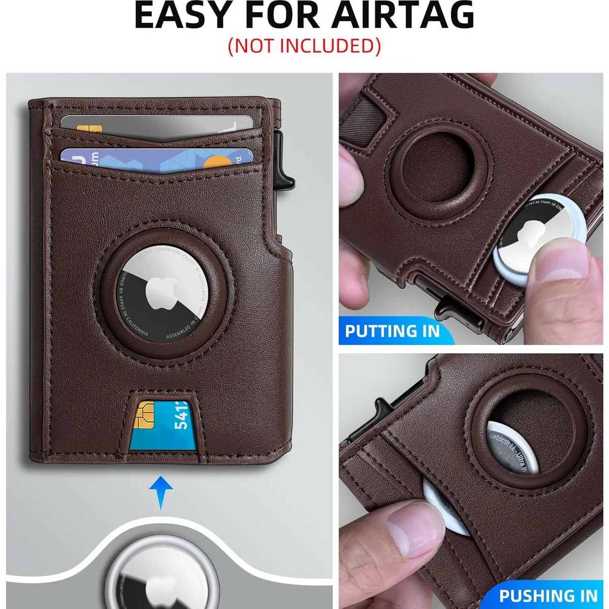 Slim Magnetic Flip Card Holder