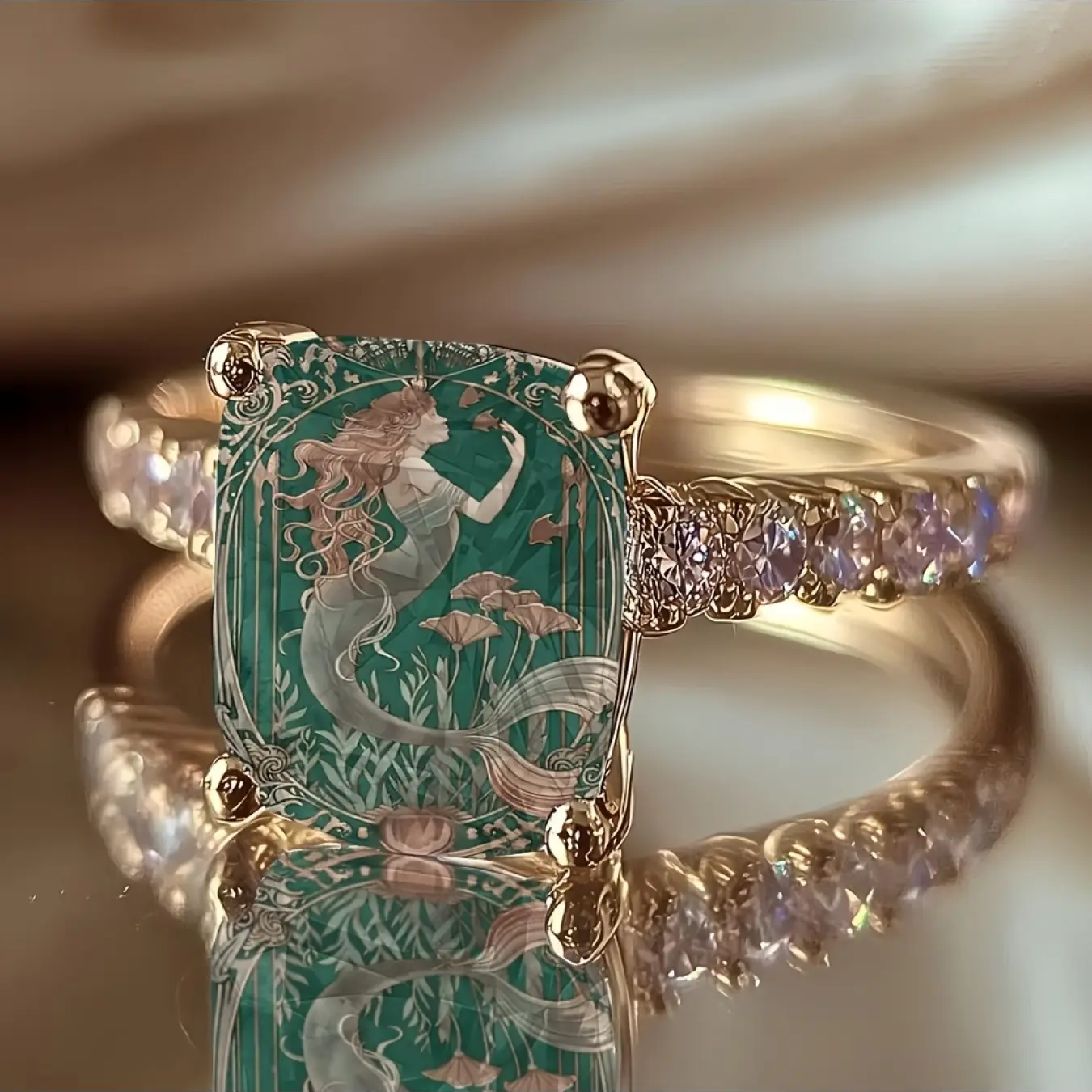 Mermaid Square Ring