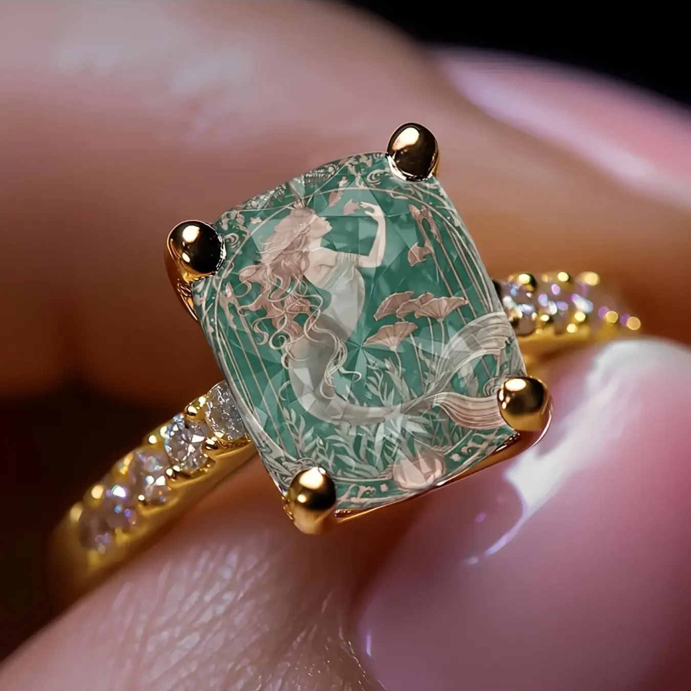 Mermaid Square Ring