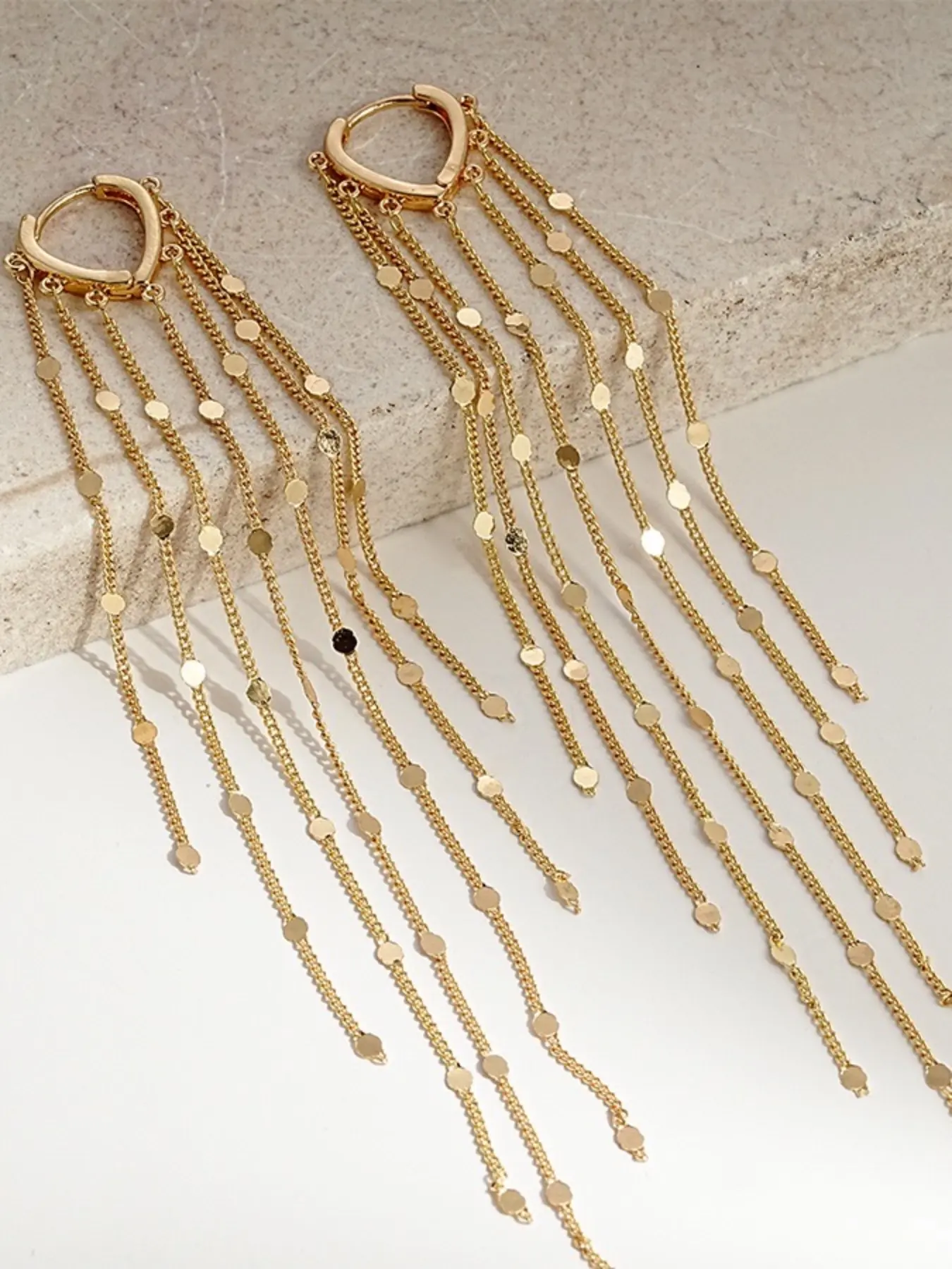 Long Tassel Threader Earrings