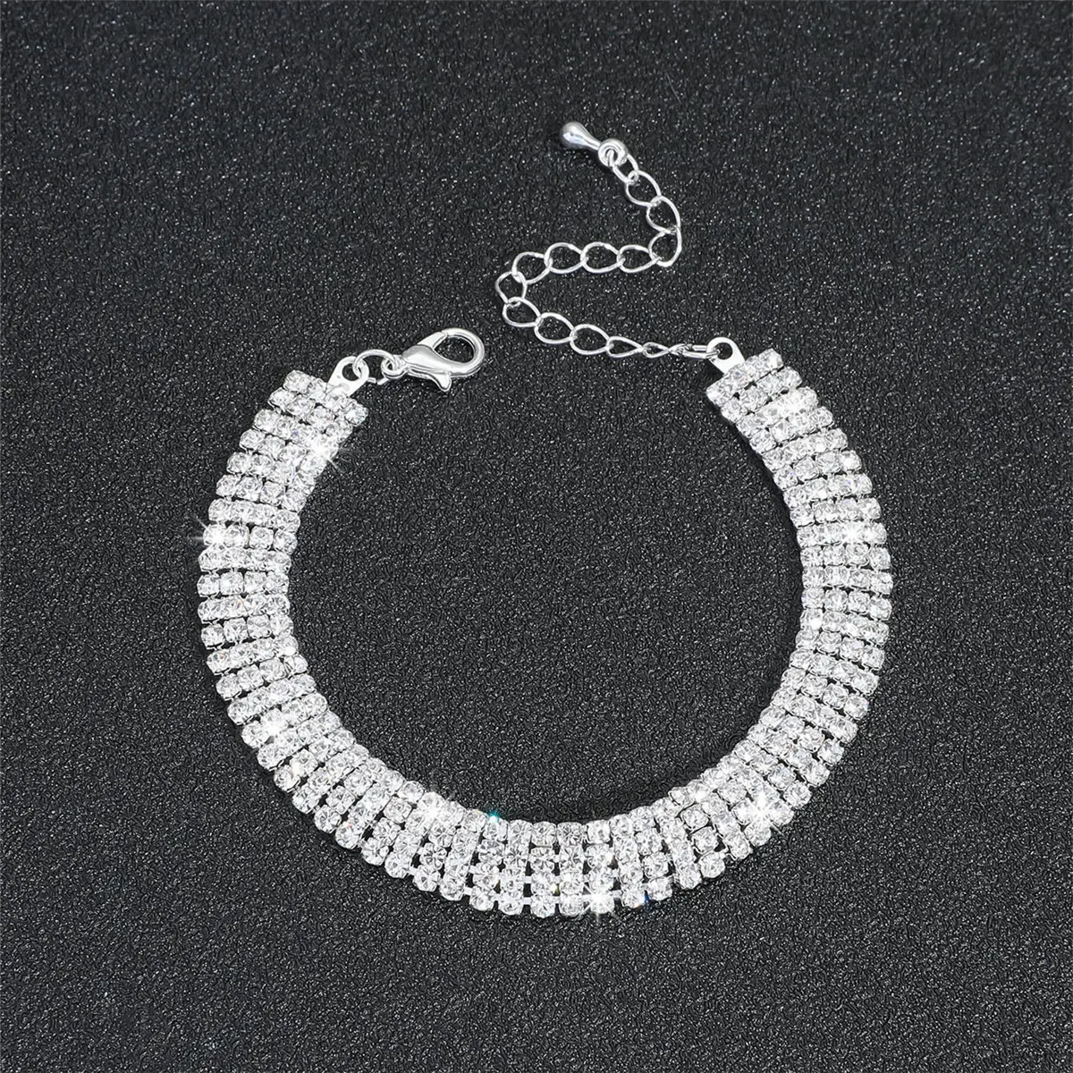 Dainty Rhinestone Anklet