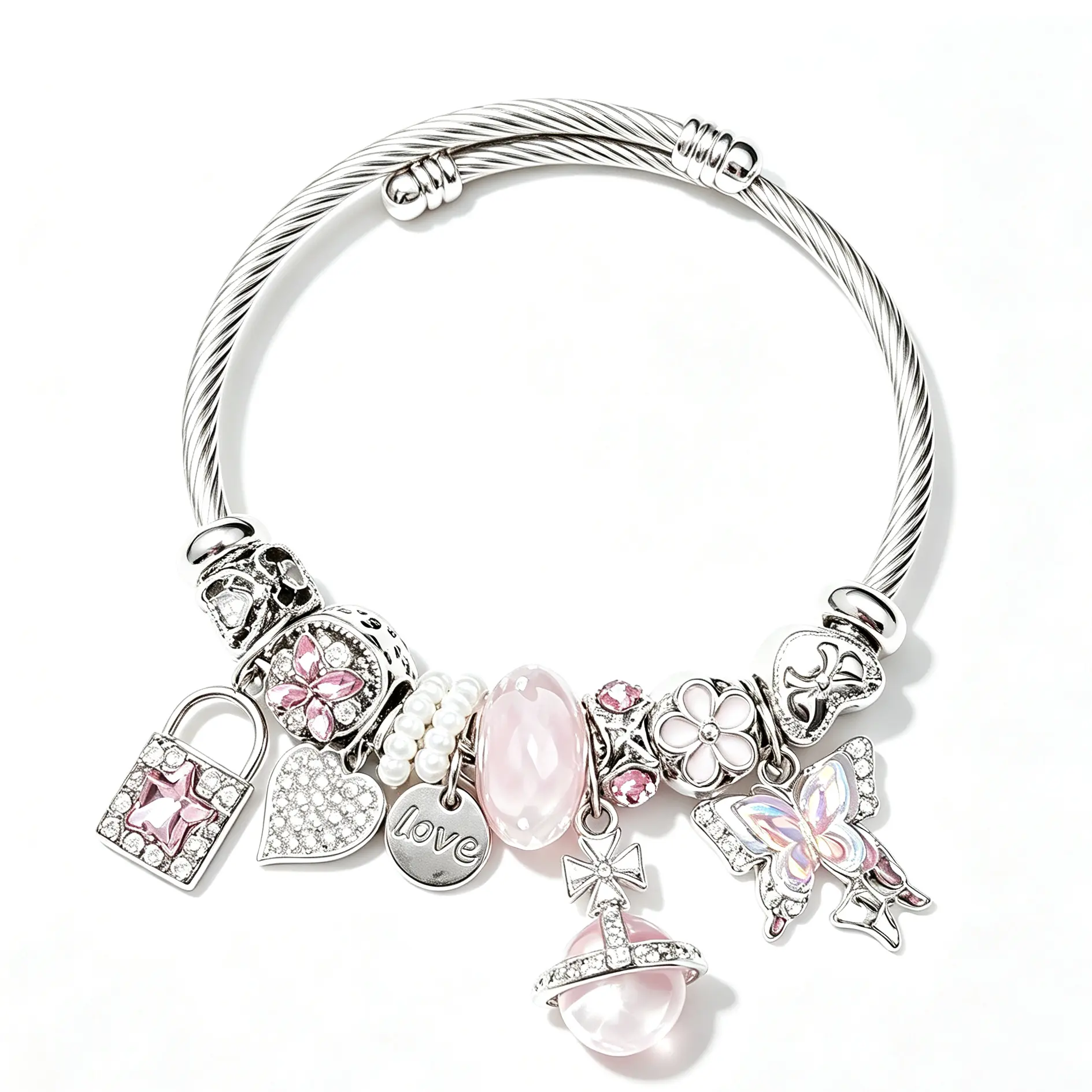 Dreamy Crystal Charms Bracelet