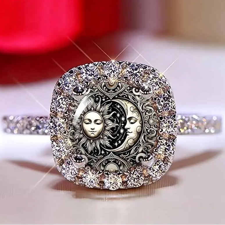 Celestial Eye Rhinestone Ring