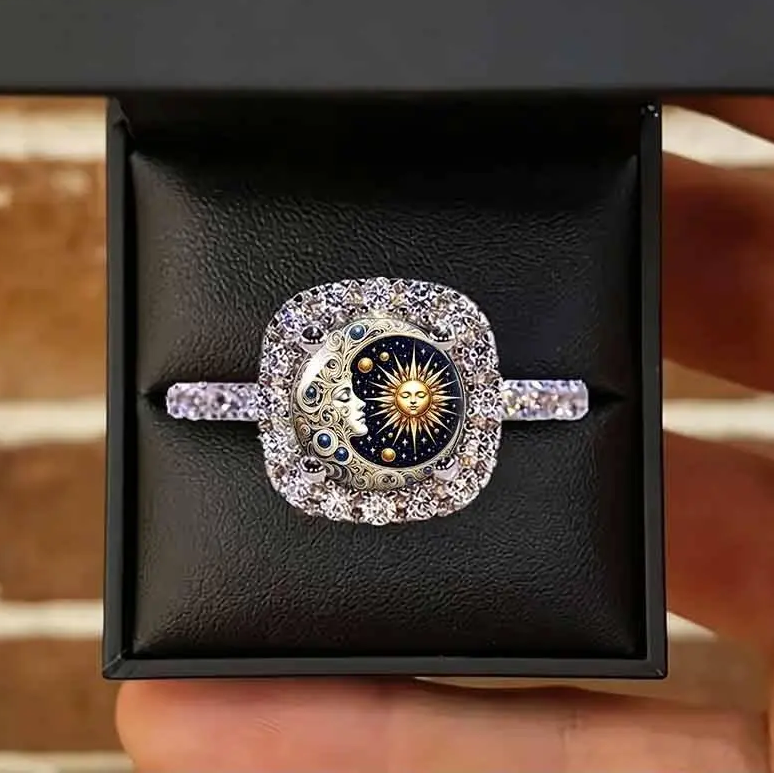 Celestial Eye Rhinestone Ring