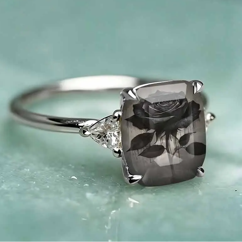 Black Rose Statement Ring