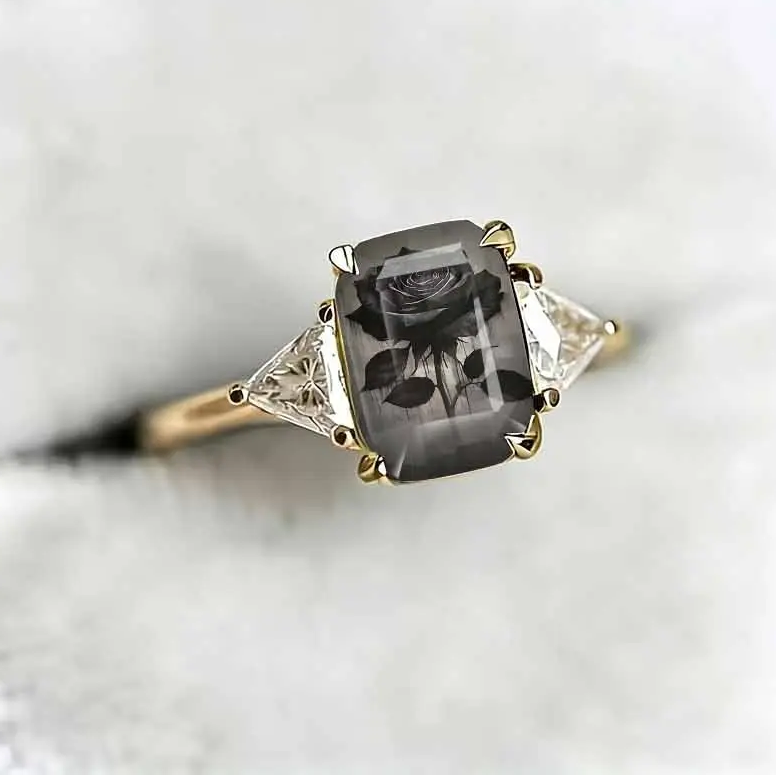 Black Rose Statement Ring