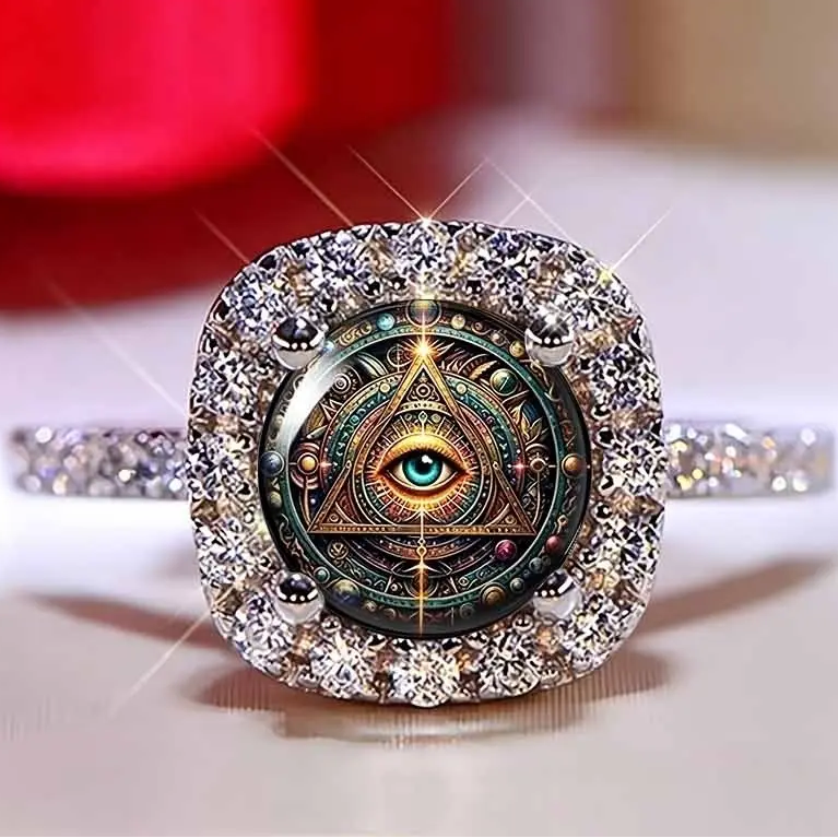 All Seeing Eye Pave Ring