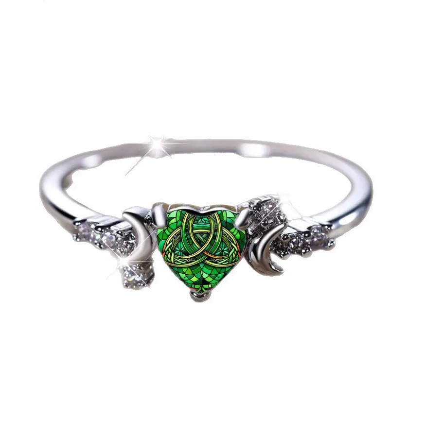 Celtic Trinity Knot Heart Ring