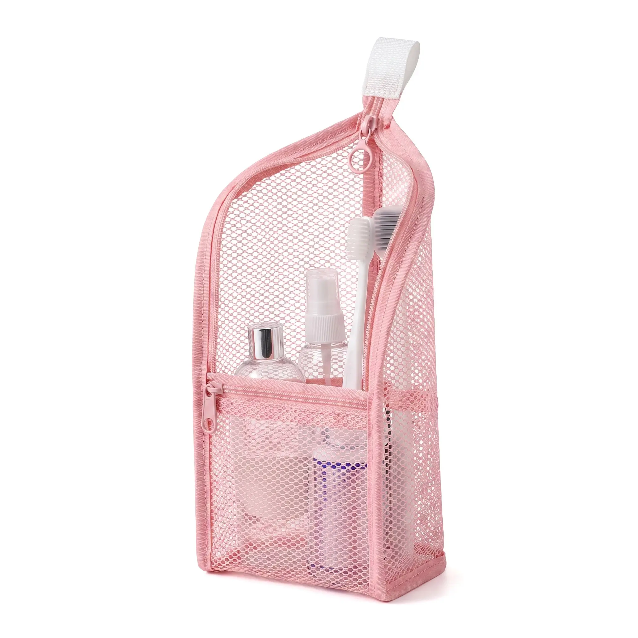 Mesh Zipper Toiletry Pouch