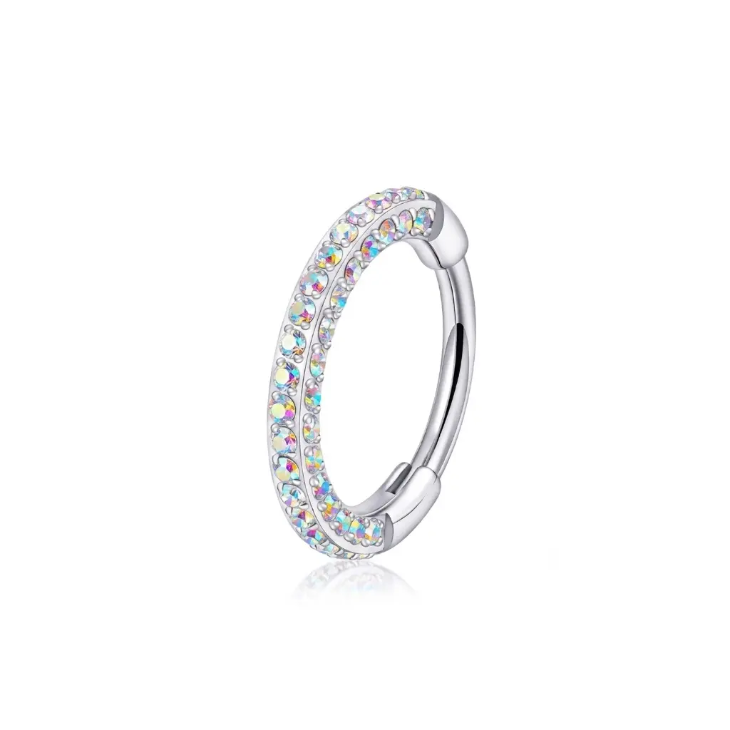 Triple Sided Hinged Nose Ring