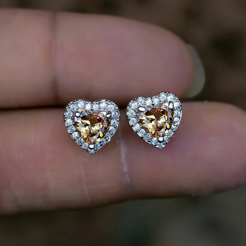 Heart Shaped Colorful Earrings