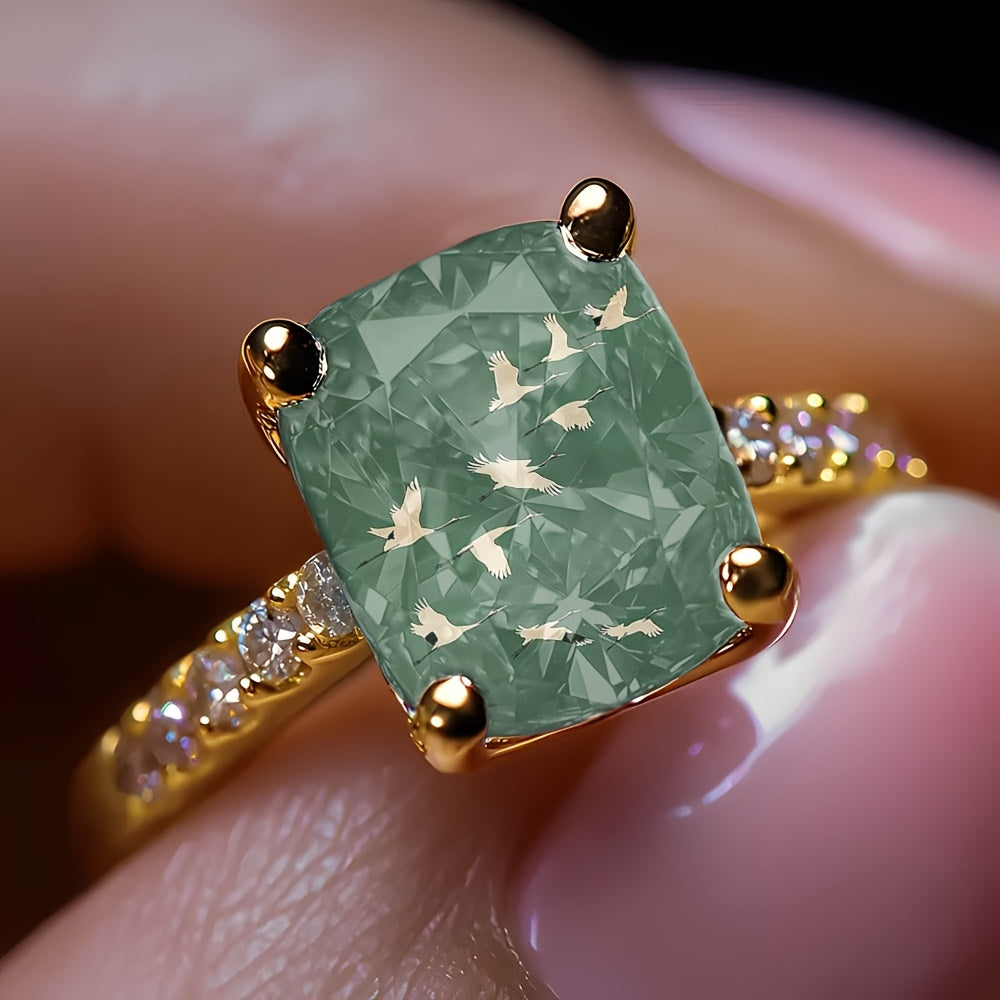 Flying Cranes Square Ring