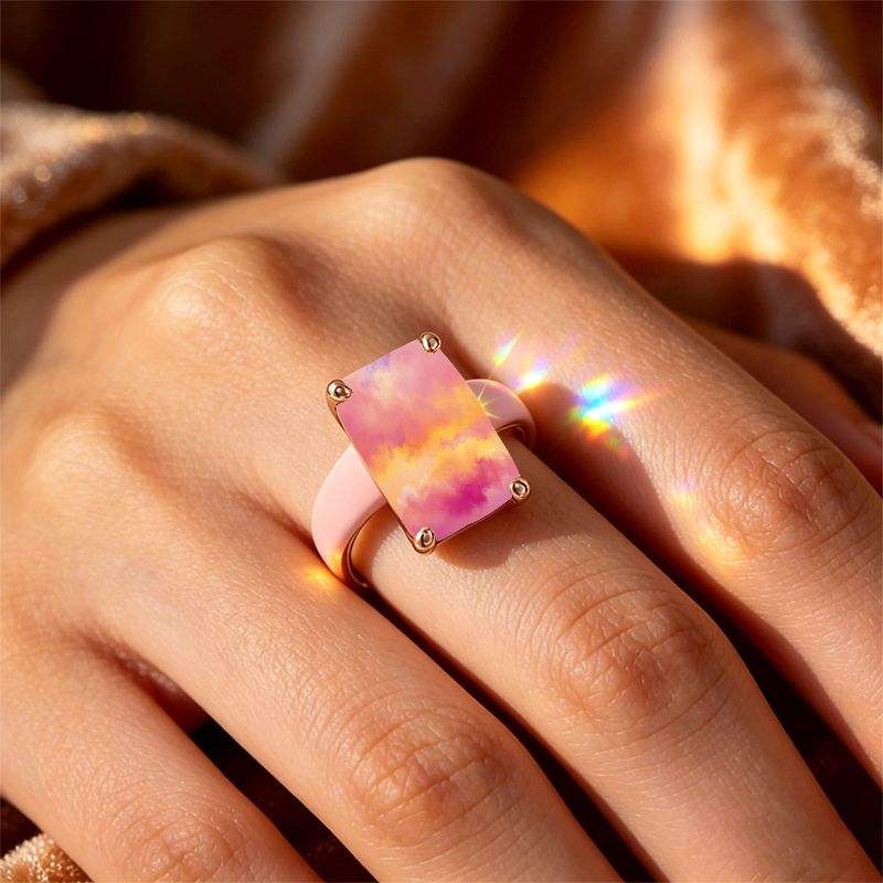 Gradient Clouds Silicone Ring