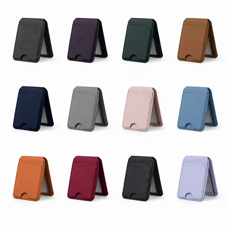 Magnetic Leather Card Wallet