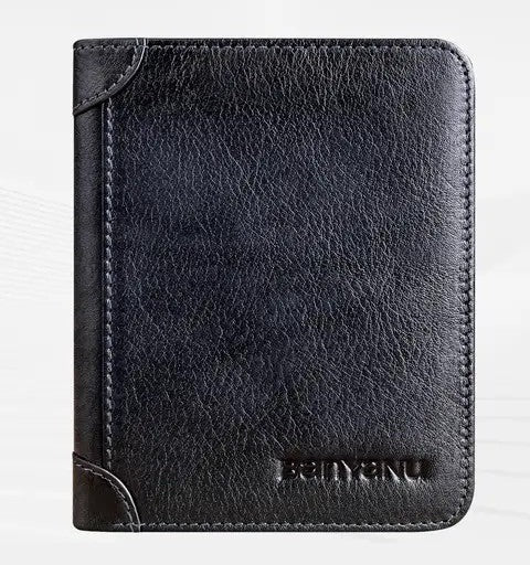 Brown Leather Trifold Wallet