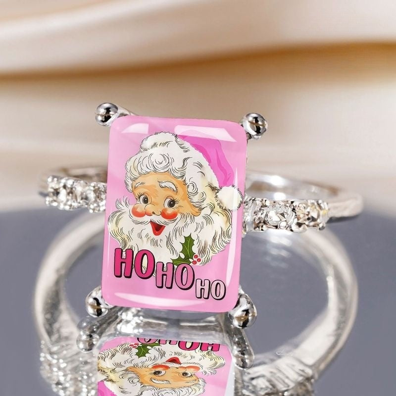 Pink Santa Claus Ring