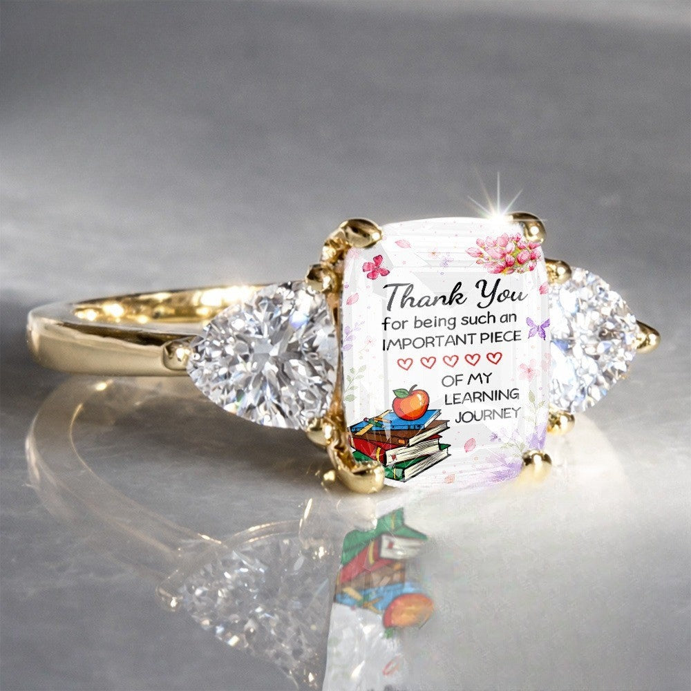 Learning Journey Glass Ring