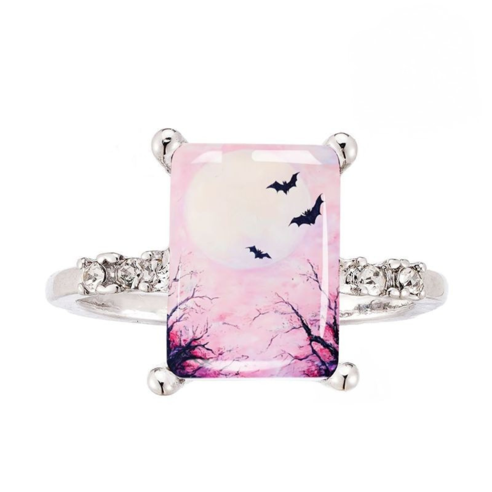 Pink Moon Bat Ring