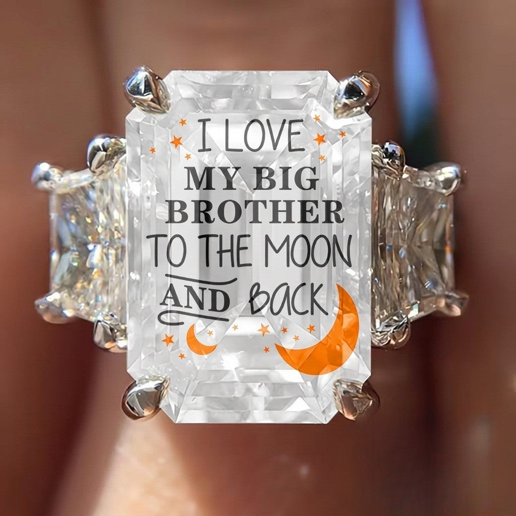 I Love My Big Brother Square Ring