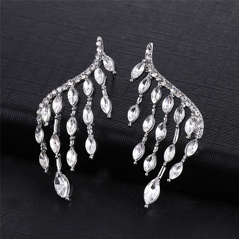 Crystal Cascade Climber Earrings