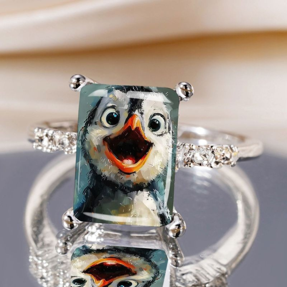 Happy Penguin Ring